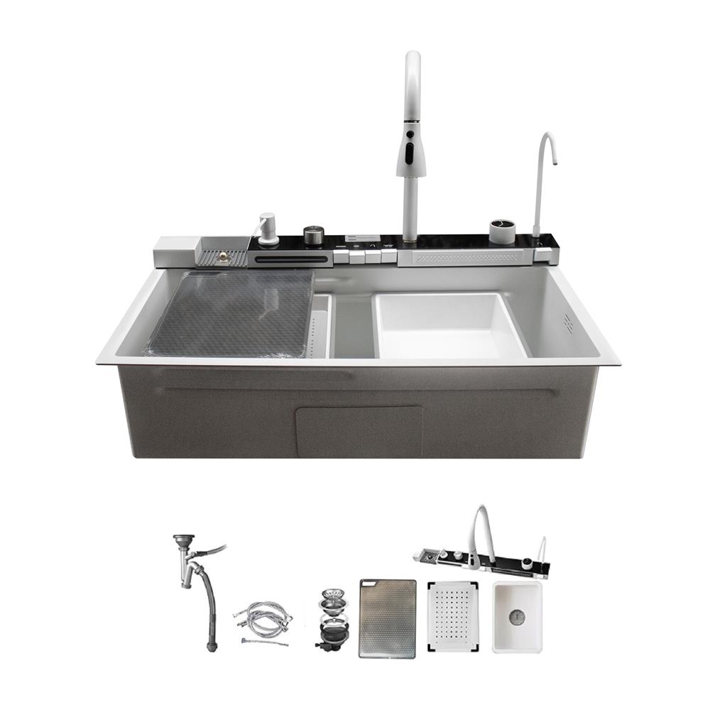 ซิงค์ฝัง 1 หลุม S-FLO NL0057 8046 SM01S-W สีขาว_1