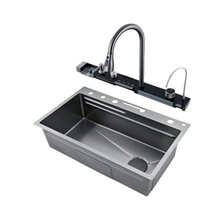 ซิงค์ฝัง 1 หลุม S-FLO NL0005 7546 SM01-B สีดำ_2