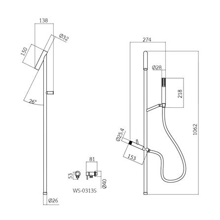 ฝักบัว RAIN SHOWER WS WS-80107_2