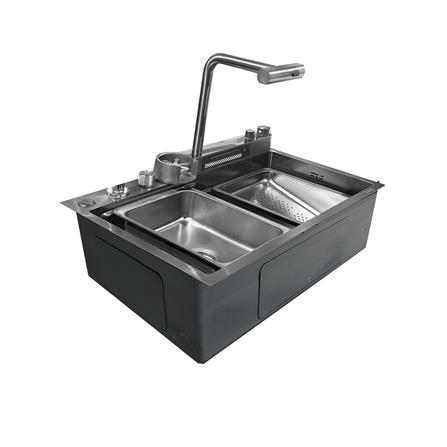 ซิงค์ฝัง 1 หลุม S-FLO NL0007 7546 SM03-B สีดำ_1