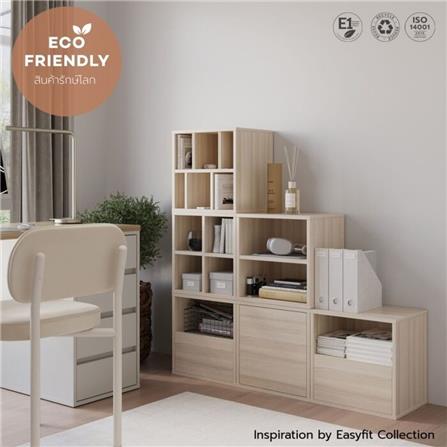 ตู้เตี้ยบานผสม SB FURNITURE EASYFIT 19240075 39 ซม. สีแคนยอนโอ๊ค_4