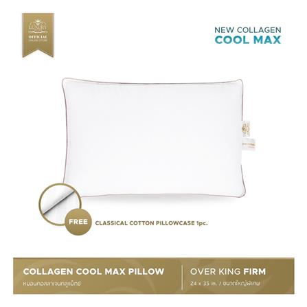 หมอนหนุน ไมโครไฟเบอร์ LUXURY PILLOW COLLAGEN COOLMAX FIRM 24x35 นิ้ว_5