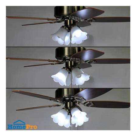 พัดลมโคมไฟ CARINI TWISTER-42-4AB 42 นิ้ว สีทองรมดำ_4