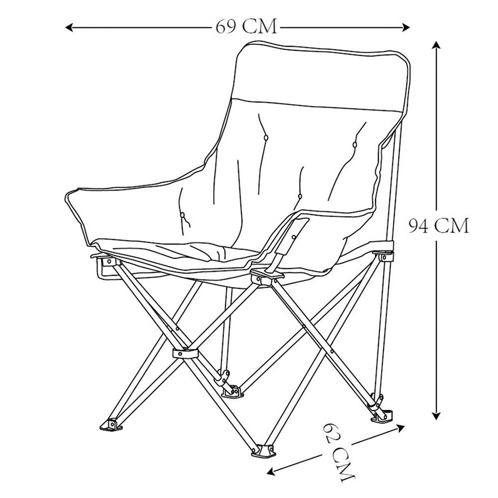 เก้าอี้พักผ่อน FURDINI NATURE สีเทา