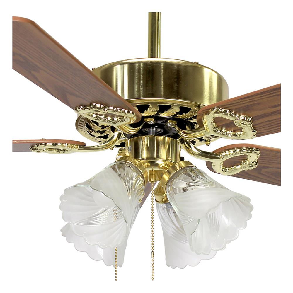 พัดลมโคมไฟ CARINI TWISTER-42-4PB 42 นิ้ว สีทอง