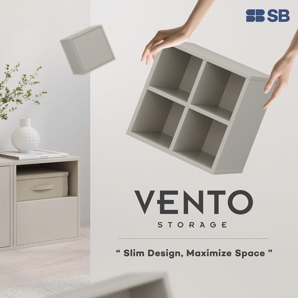 ตู้เตี้ย SB FURNITURE VENTO 19240065 39 ซม. สีครีม