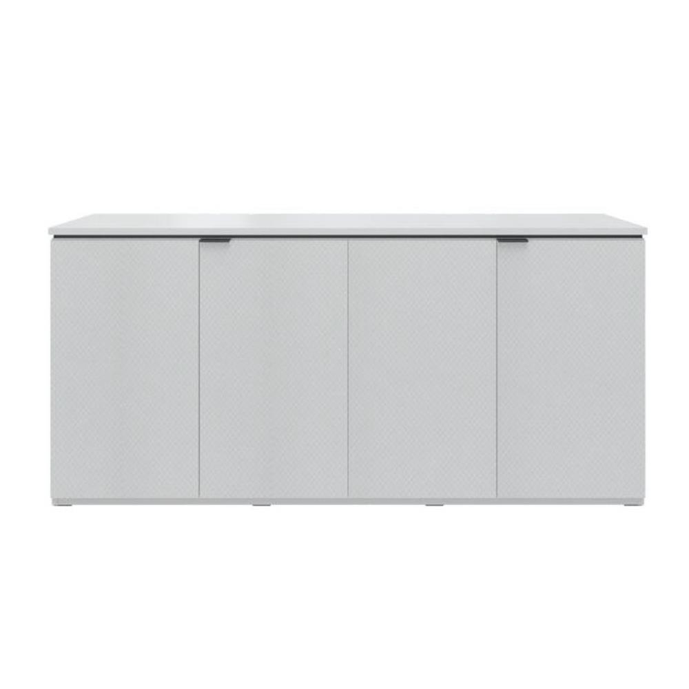 ตู้เตี้ยบานเปิด SB FURNITURE KEITH 19238504 160 ซม. สีขาว