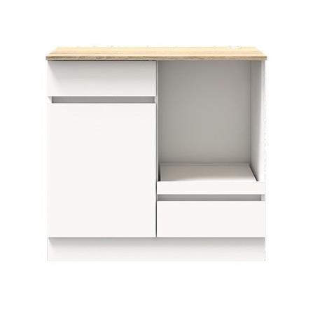 ตู้เตี้ยบานผสม SB FURNITURE DANTE 19230810 80 ซม. สีขาว_0