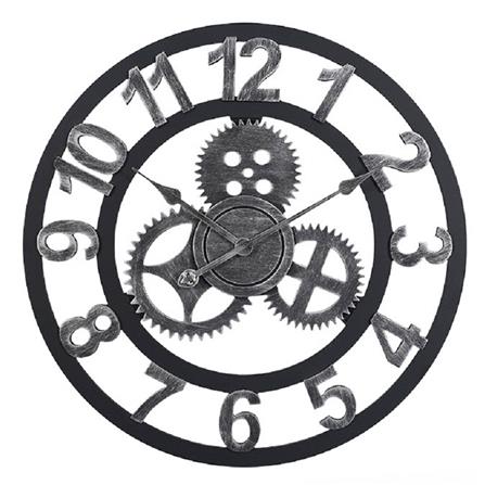 นาฬิกาแขวน INTERY C1038C012_12 19.68 นิ้ว สีเงิน/ดำ_0