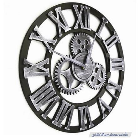 นาฬิกาแขวน INTERY C1038C012_12 19.68 นิ้ว สีเงิน/ดำ_1