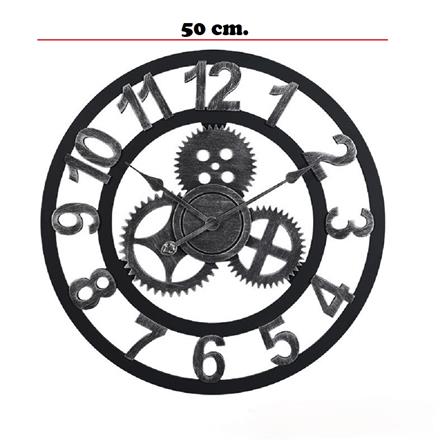 นาฬิกาแขวน INTERY C1038C012_12 19.68 นิ้ว สีเงิน/ดำ_5