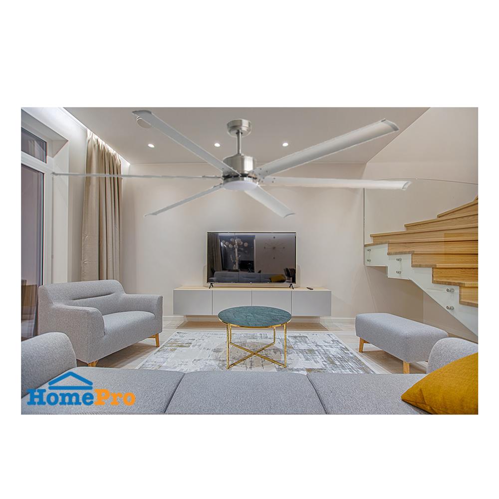 พัดลมโคมไฟ LED WINFAVOUR WFDC60/DC47(BN) 60 นิ้ว 24 วัตต์ DAYLIGHT/COOL WHITE/WARM WHITE สีเงิน