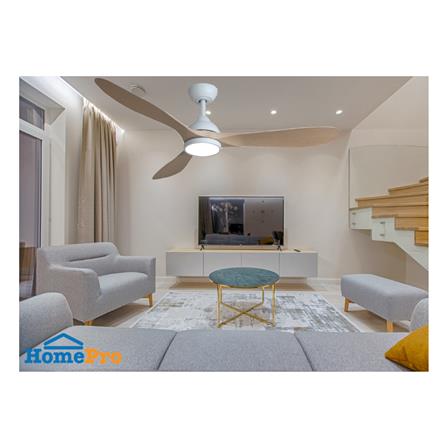 พัดลมโคมไฟ LED WINFAVOUR WFDC52/DC86(WH) 52 นิ้ว 24 วัตต์ DAYLIGHT/COOL WHITE/WARM WHITE สีขาว/น้ำตาล_2