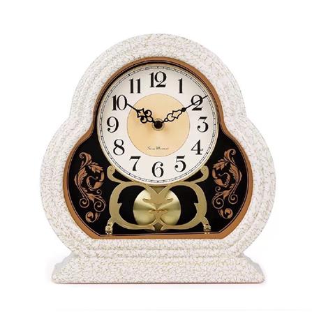 นาฬิกาตั้งโต๊ะ INTERY CT027C009_13 8.6x10.2 นิ้ว สีขาว