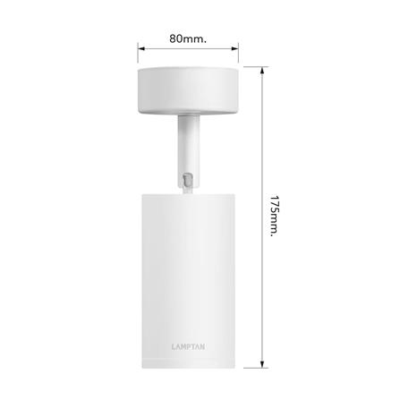 แทรคไลท์ LED LAMPTAN TRACK PROLONG FIX 7 วัตต์ WARM WHITE สีขาว_7