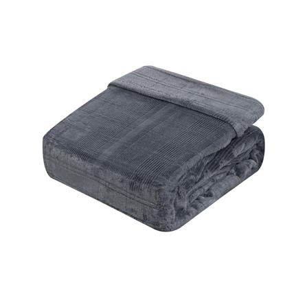 ผ้าห่ม BENETTA WINNIE 70x90 นิ้ว สี DARK GREY_0