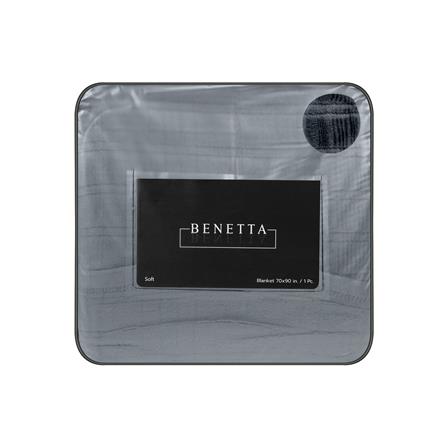 ผ้าห่ม BENETTA WINNIE 70x90 นิ้ว สี DARK GREY_4