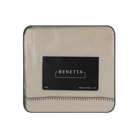 ผ้าห่ม BENETTA CASHMERE 70x90 นิ้ว สี BROWN_3