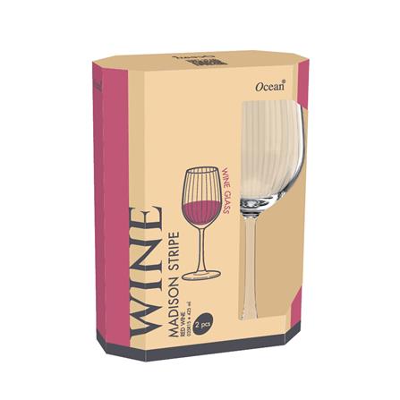 แก้วไวน์ 425 มล. OCEAN GLASS MADISON STRIPE_2