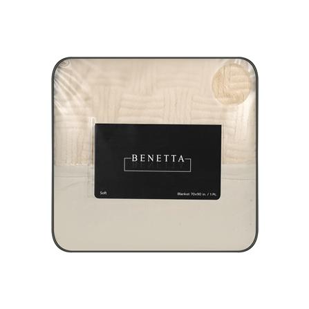 ผ้าห่ม BENETTA ROSALYNN 70x90 นิ้ว สี BEIGE_4