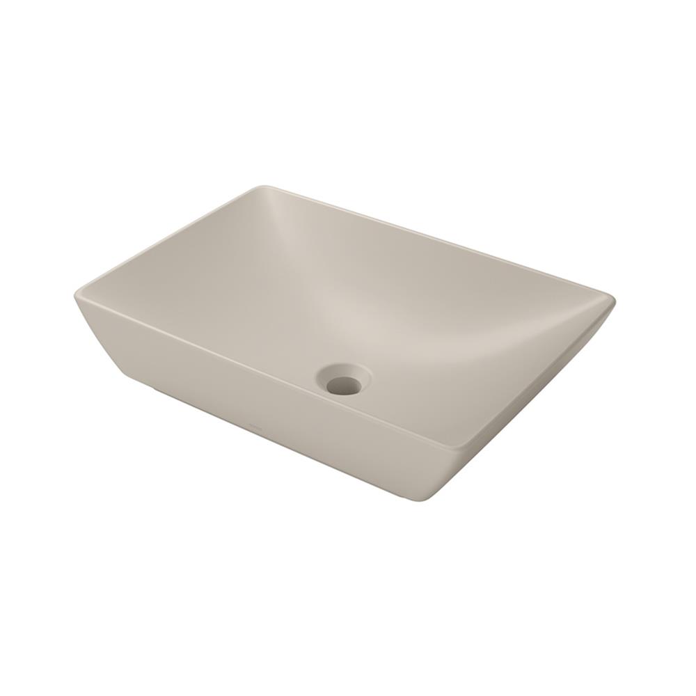 อ่างล้างหน้าวางบนเคาน์เตอร์ TOTO LW1735-MBE สีเบจ