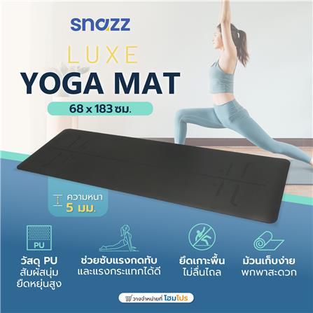 เสื่อโยคะ SNAZZ LUXE 68X183 ซม. สีดำ_7