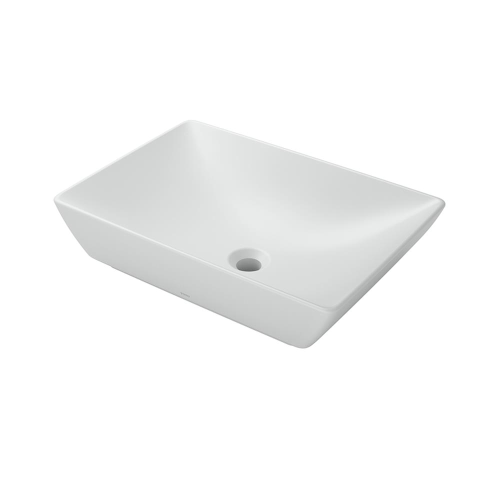 อ่างล้างหน้าวางบนเคาน์เตอร์ TOTO LW1735-MW  สีขาว