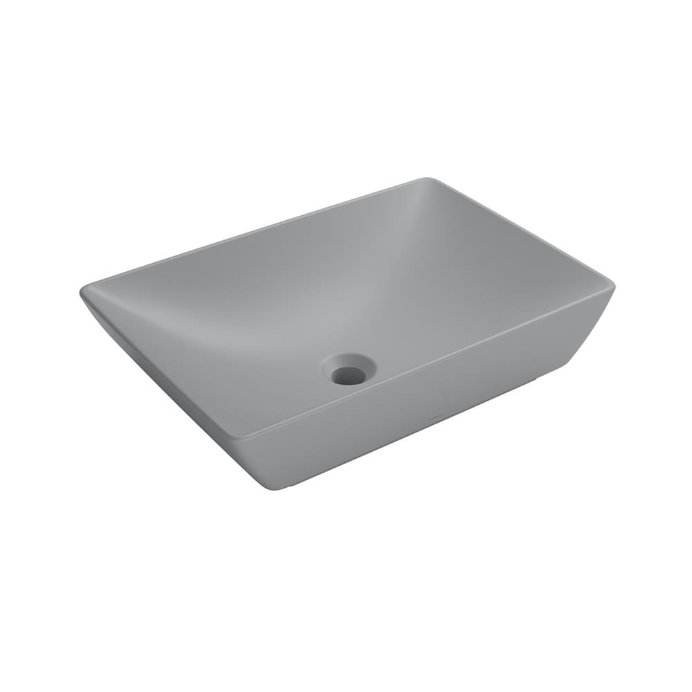 อ่างล้างหน้าวางบนเคาน์เตอร์ TOTO LW1735-MGR สีเทา