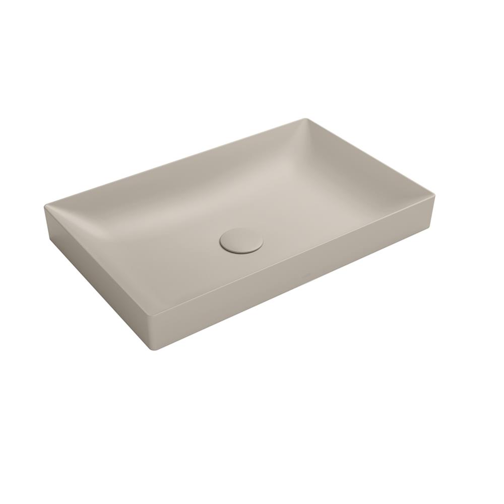 อ่างล้างหน้าวางบนเคาน์เตอร์ TOTO LW4716R-MBE สีเบจ