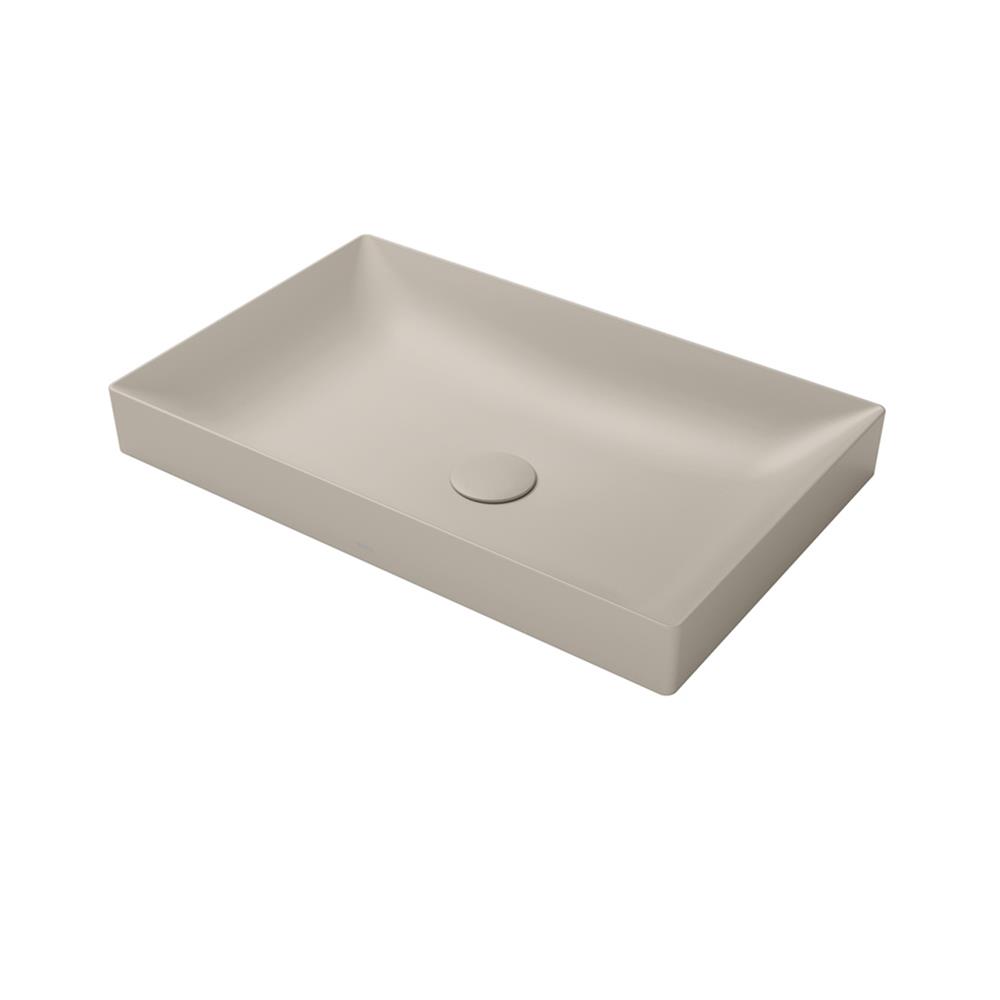 อ่างล้างหน้าวางบนเคาน์เตอร์ TOTO LW4716R-MBE สีเบจ