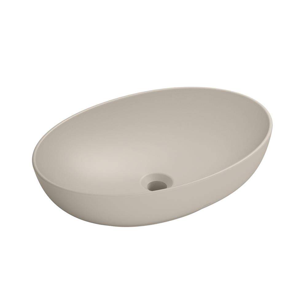 อ่างล้างหน้าวางบนเคาน์เตอร์ TOTO LW1705-MBE สีเบจ