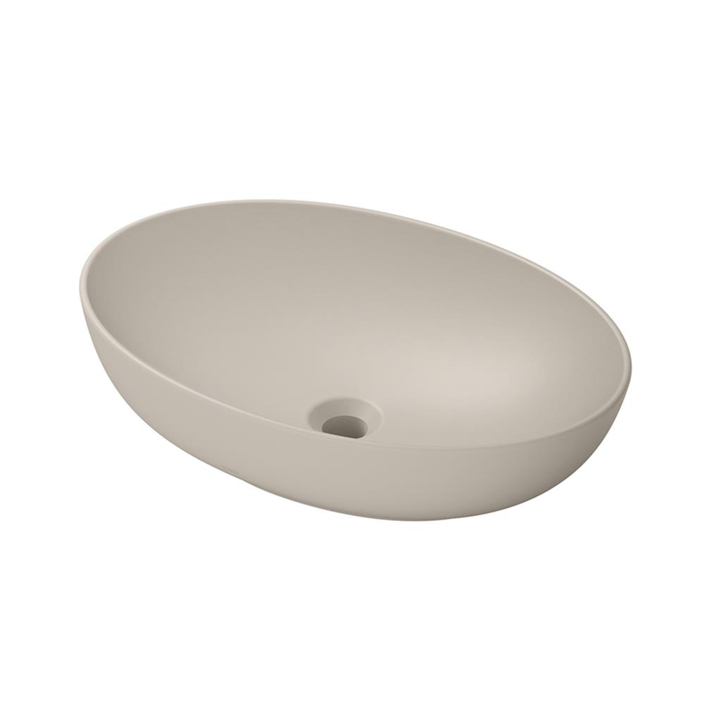 อ่างล้างหน้าวางบนเคาน์เตอร์ TOTO LW1705-MBE สีเบจ