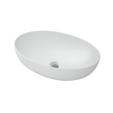 อ่างล้างหน้าวางบนเคาน์เตอร์ TOTO LW1705-MW สีขาว_1