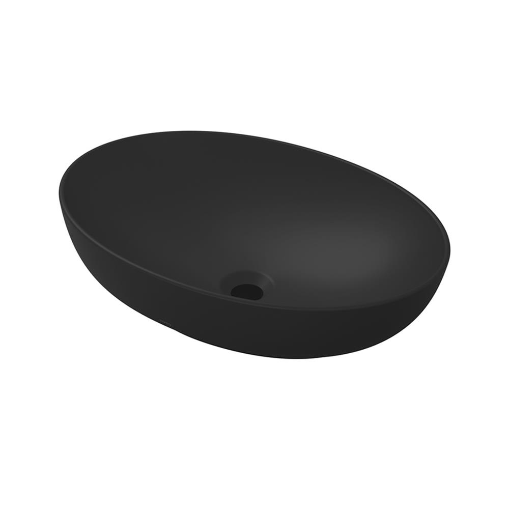 อ่างล้างหน้าวางบนเคาน์เตอร์ TOTO LW1705-MBL สีดำ