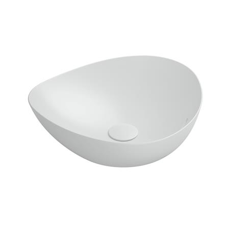 อ่างล้างหน้าวางบนเคาน์เตอร์ TOTO LW4704-MW สีขาว_0