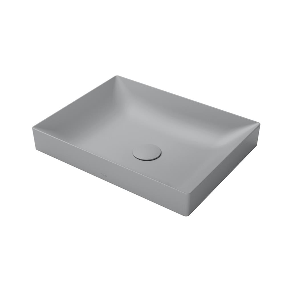 อ่างล้างหน้าวางบนเคาน์เตอร์ TOTO LW4715R-MGR สีเทา