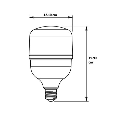 หลอด LED PHILIPS TRUE FORCE ESSENTIAL 45 วัตต์ DAYLIGHT E27_3