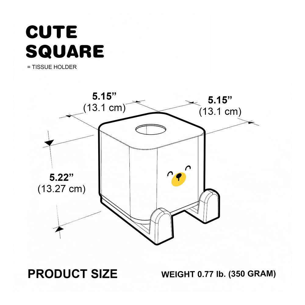 กล่องทิชชู่ MINIMAL SCULPT BEAR SMILE