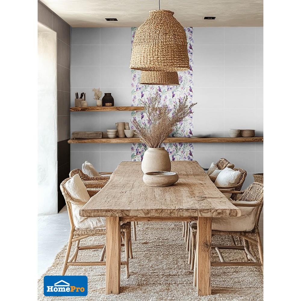 กระเบื้องผนัง 30x45 ซม. DURAGRES  มานูก้า ฟลอร่า ขาว A 0.81 ตร.ม.