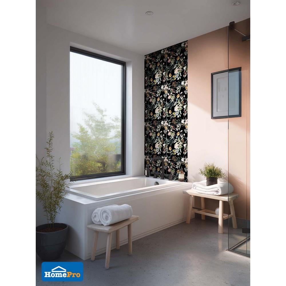 กระเบื้องผนัง 30x45 ซม. DURAGRES ออเดรย์ ฟลอร่า ดำ A 0.81 ตร.ม.