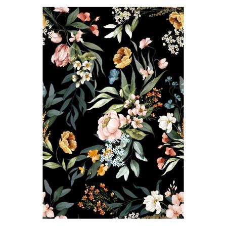 กระเบื้องผนัง 30x45 ซม. DURAGRES ออเดรย์ ฟลอร่า ดำ A 0.81 ตร.ม._0