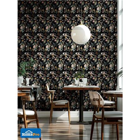 กระเบื้องผนัง 30x45 ซม. DURAGRES ออเดรย์ ฟลอร่า ดำ A 0.81 ตร.ม._1