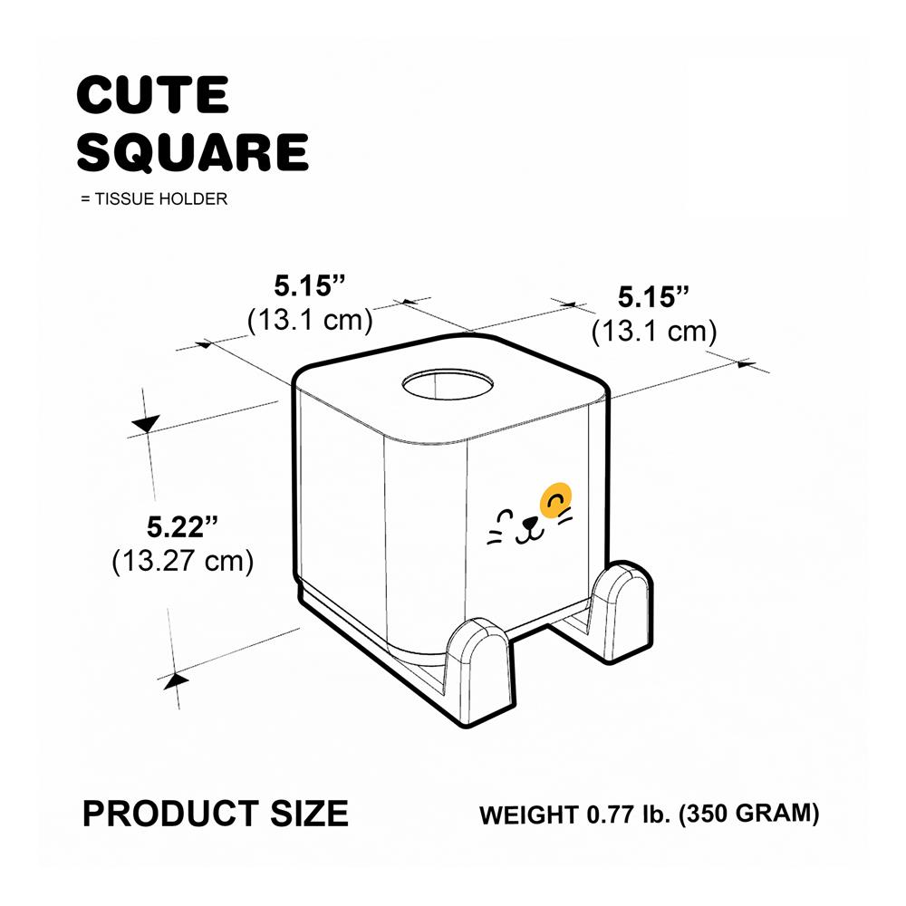 กล่องทิชชู่ MINIMAL SCULPT CAT SMILE