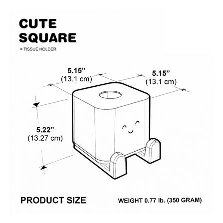 กล่องทิชชู่ MINIMAL SCULPT FRIEND SMILE_8