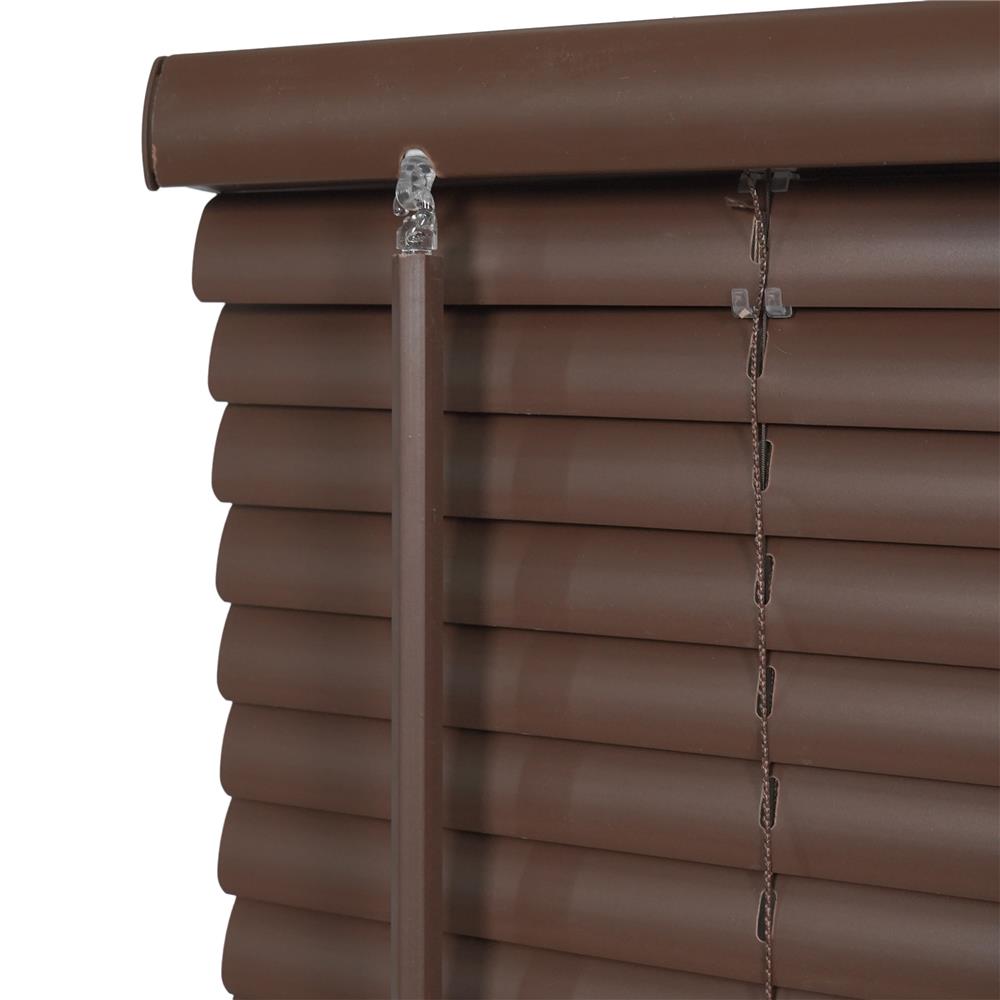 มู่ลี่ไวนิล HOME LIVING STYLE CORDLESS 90x130 ซม. สีน้ำตาลเข้ม