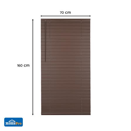 มู่ลี่ไวนิล HOME LIVING STYLE CORDLESS 70x160 ซม. สีน้ำตาลเข้ม_7