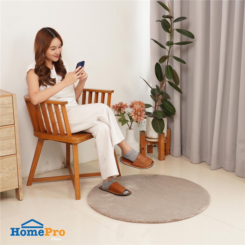 พรม HOME LIVING STYLE TEDDY 90x90 ซม. สีน้ำตาล