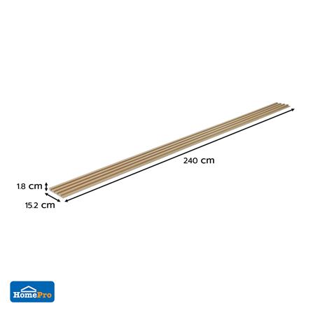 แผ่นผนัง PVC CROBERN PVC04 15.2x1.8x240 ซม. สีบีช_5