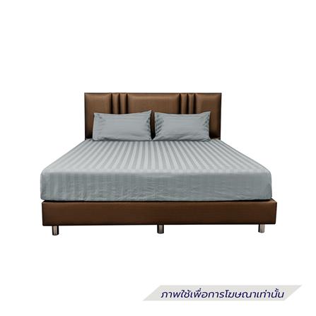 ผ้าปูที่นอน PICASSO COTTON STRIPE 630TC 60x78 นิ้ว สี GREY_1