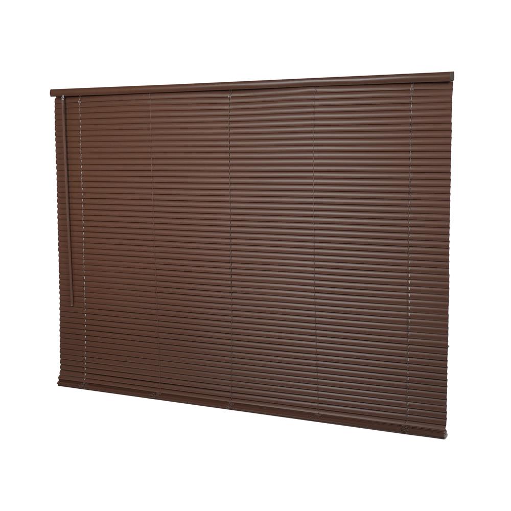 มู่ลี่ไวนิล HOME LIVING STYLE CORDLESS 155x160 ซม. สีน้ำตาลเข้ม